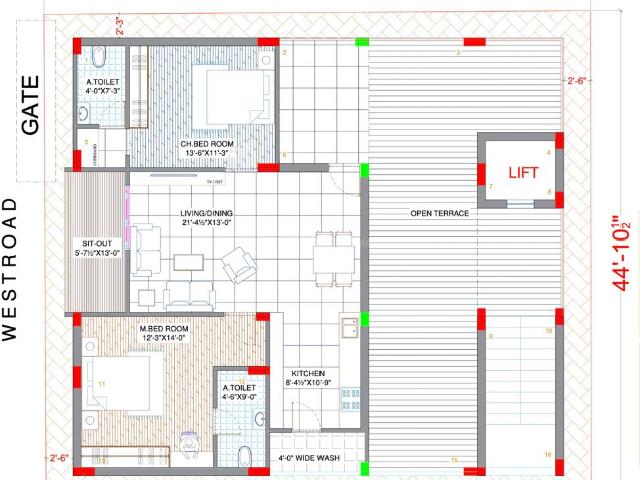 2 BHK Penthouse in Puppalaguda for resale Hyderabad. The reference number is 20251927