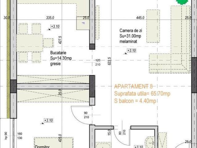 2 camere, apartament de vanzare Bihor judet, Santandrei 9108 •