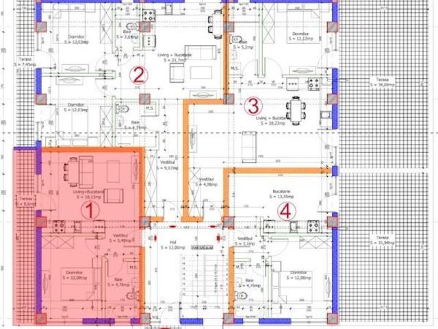 2 camere, apartament de vanzare Ilfov judet, Otopeni 8177 •