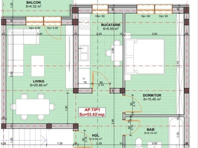 2 camere, apartament de vanzare Timis judet, Giroc 9213 •