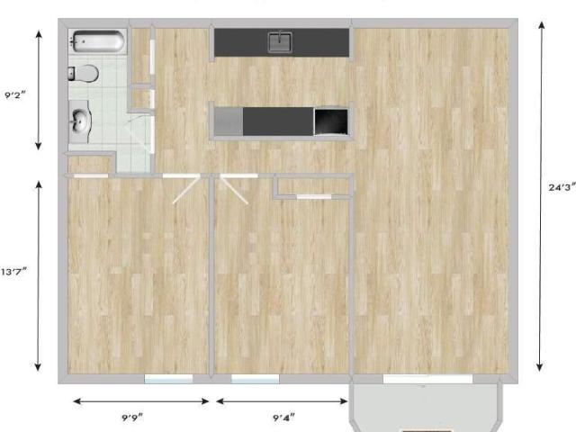 2 CH 1 SDB Montréal $1,500 /mo