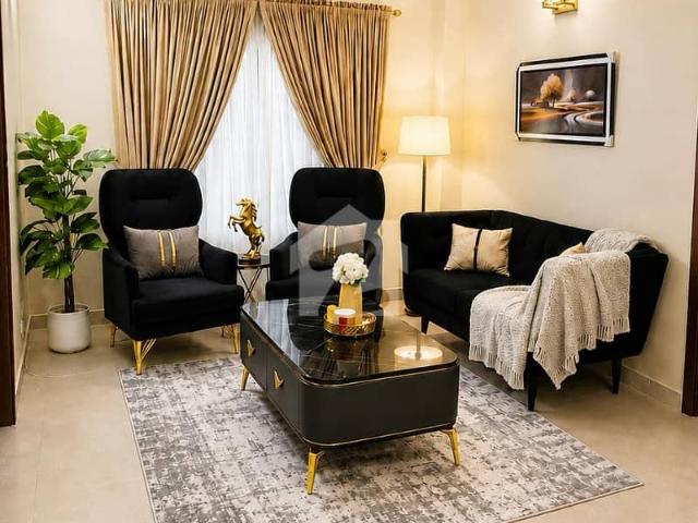 2 Furnished Bedroom Lounge Luxurious Apartment Is Available For RENT Near Main Entrance Of Bahria Town