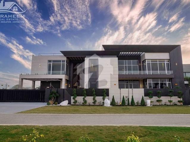 2 kanal original mazhar design ultra modern full basement villa with indoor swimming pool, double heighted tv lounge, home cenima for sale in phase 4