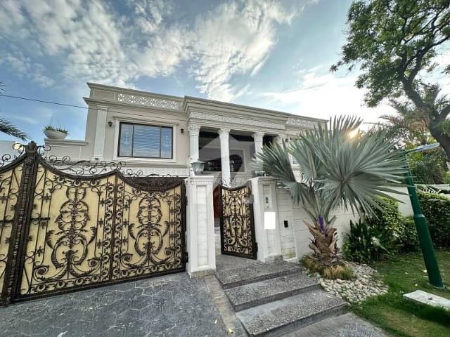 2 Kanal Brand New Luxury Spanish Design Most Beautiful Fully Furnished Bungalow For Sale At Prime Location Of Dha Lahore Near To Park & Commercial Market