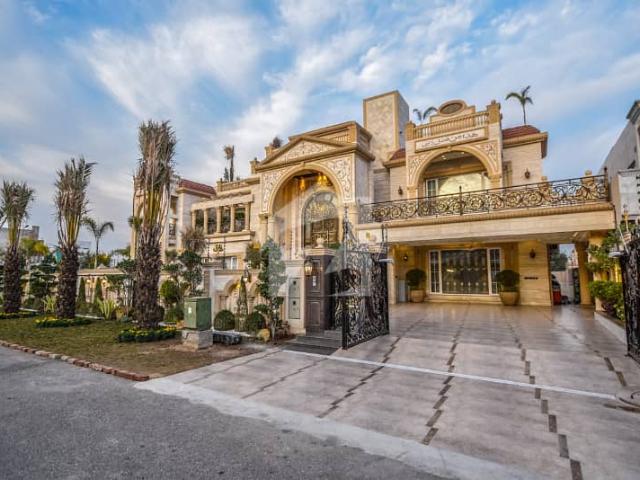 2 Kanal Brand New Spanish Design Most Beautiful Full Basement Fully Furnished Home Theater Swimming Pool Bungalow For Sale At Prime Location Of Dha Lahore Near To Park Masjid &Amp  Commercial Market