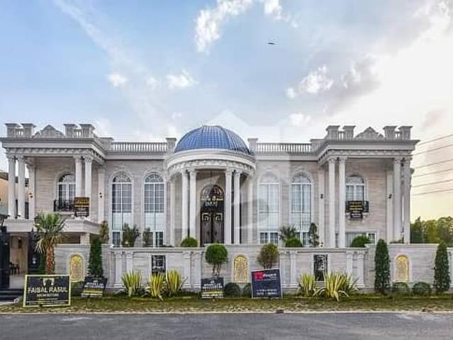 2 Kanal Corner Brand New Original Faisal Rasul Design Fully Furnished Ultra Spanish Royal Mansion For Sale Near To Park And Commercial Market DHA Phase 6