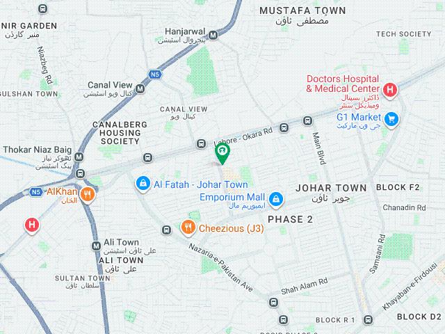 2 Kanal Corner Brand New Luxury Ultra Modern Style Building Super Hot Location Facing Canal For in Johar Town