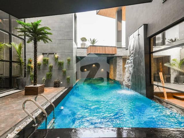 2 kanal fully furnished with swimming pool brand new luxurious bungalow available for sale