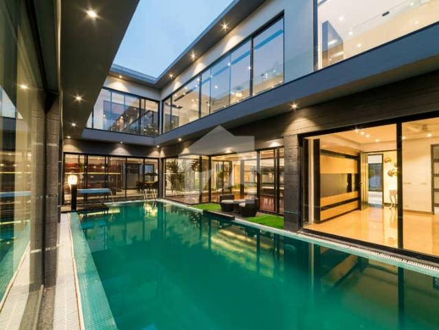 2 Kanal Full Basement Fully Furnished Top Quality Build Luxurious Beautiful Modern Design Villa For Sale In DHA Lahore Phase 6 Prime Location