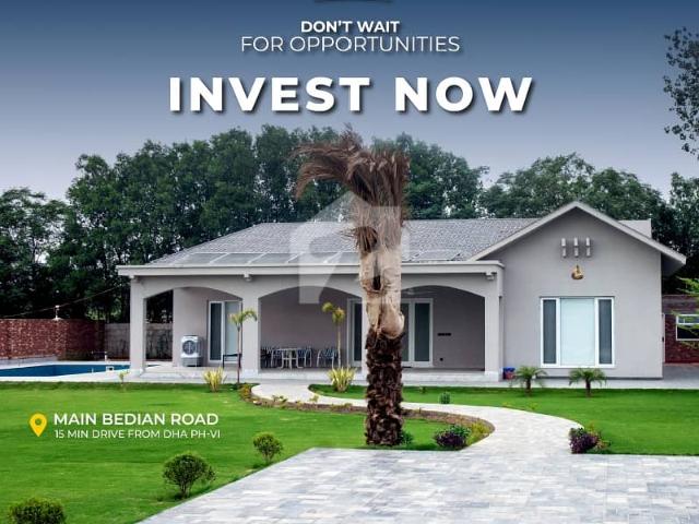 2 Kanal Farmhouse For Sale In Al Alcazar Farmhouse Society Main Bedian Road Lahore