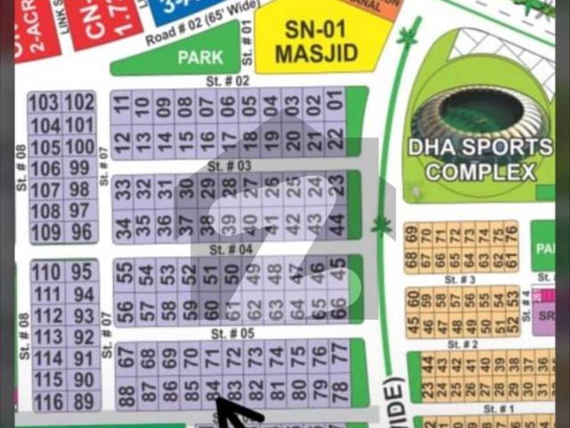 1 Kanal Corner + Parkfacing Plot For Sale In Sector N DHA Multan