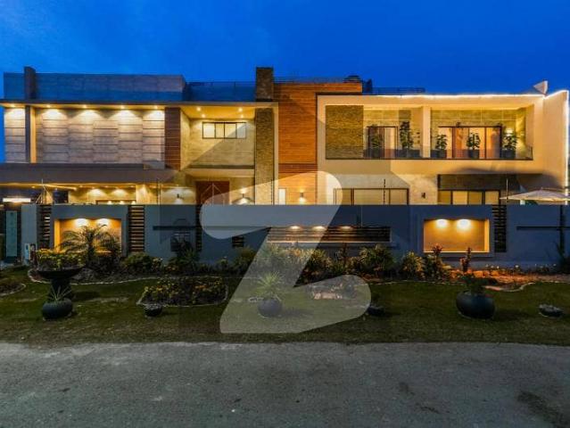 2 Kanal Ultra Modern Mansion on 100ft Road | With Lift, Pool & Cinema with Rooftop Garden & Solar & Private Office A Rare Gem in the Current Market!