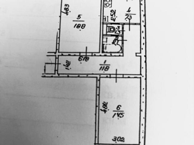 2 комнатная квартира, 56 кв.м