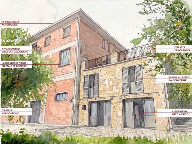 2 Letti Fattoria Toscana In Vendita A9756taa 700m² Certaldo