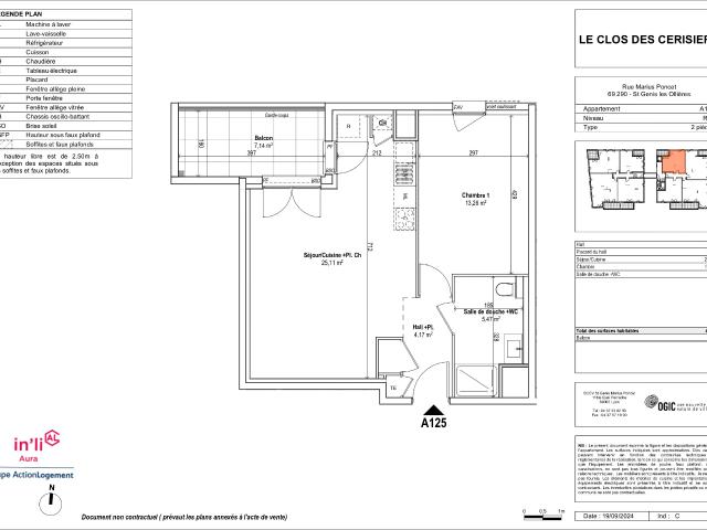 2 pièces · 48.4 m²