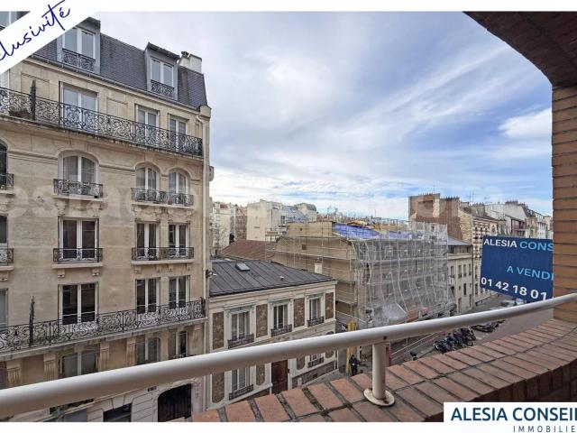 2 PIECES 48,5 m2 avec BALCONS au sud du 14è