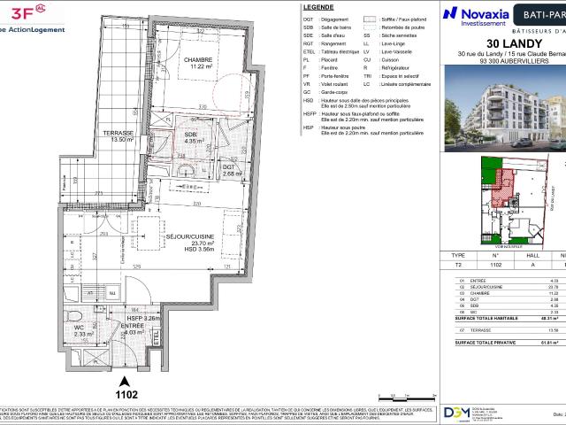 2 pièces · 48.31 m²