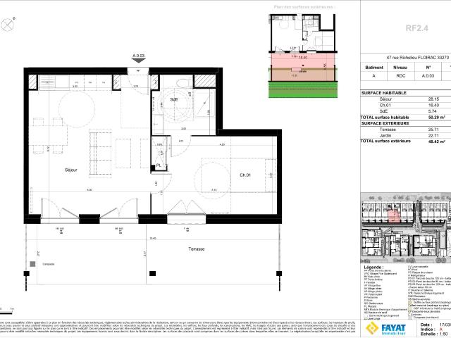 2 pièces · 50.29 m²