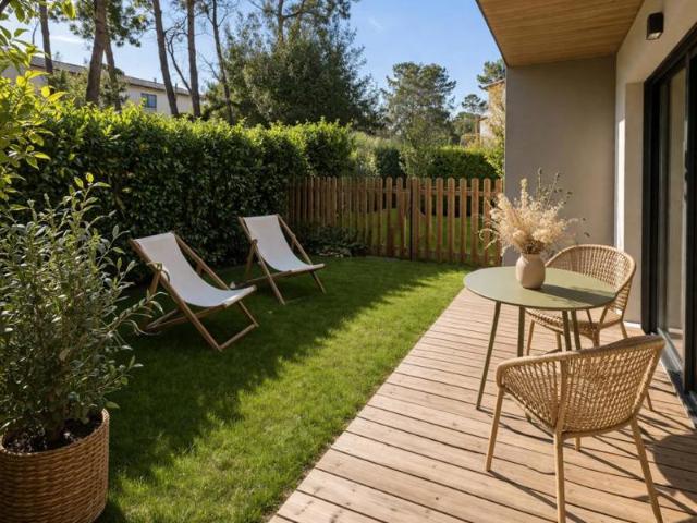 2 PIECES, 2 JARDINS, 2 CELLIERS & PARKING Centre de Carcans