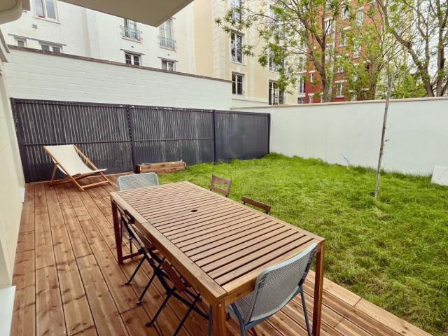 2 PIECES TERRASSE & JARDIN MEUBLE