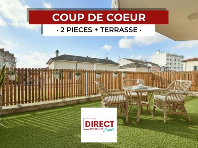 2 PIECES TERRASSE + PARKING + CAVE