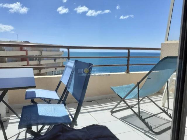 2 PIECES CABINE VUE MER A LA CORNICHE AU DERNIER ETAGE