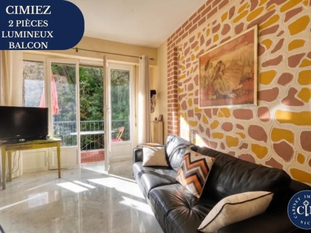 2 pièces – Cimiez – Résidence sécurisée – Balcon au calme