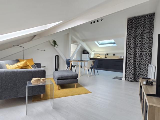 2 PIECES DE 48M2 AU SOL + GRENIER + BUANDERIE