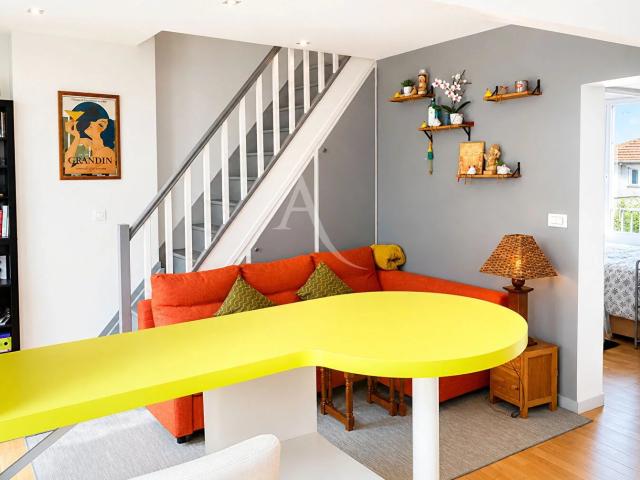 2 pièces duplex avec combles aménagés de 45m² au sol