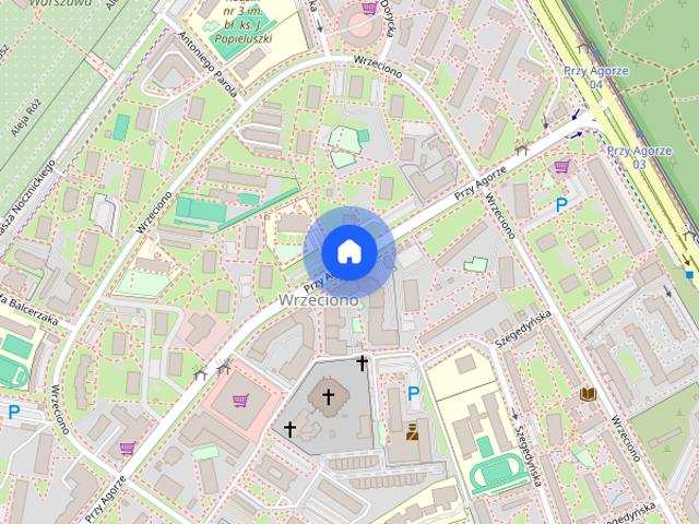 2 pok tuż przy stacji metra MŁOCINY i G.H. MŁOCINY