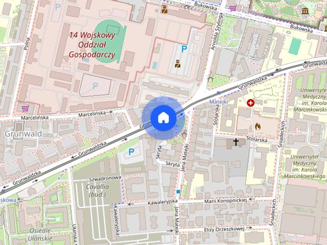 2 pok. blisko Uniwersytetu Medycznego i City Parku