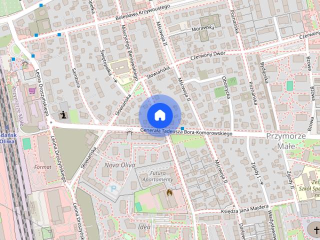 2 pokoje 44 m |Oliwa|UG, OBC i SKM|Garaż|Balkon