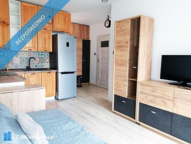 2 pokoje | 33,38 m² | Duży balkon | 1. piętro | 2017 r. | Bez prowizji