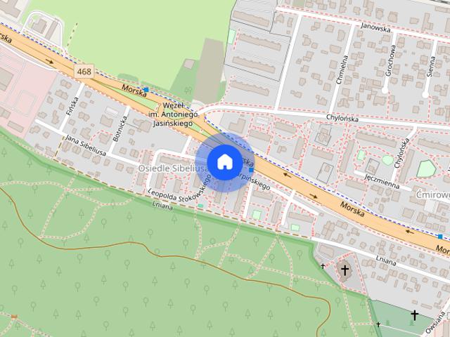 2 pokoje balkonem na parterze, Gdynia Cisowa!