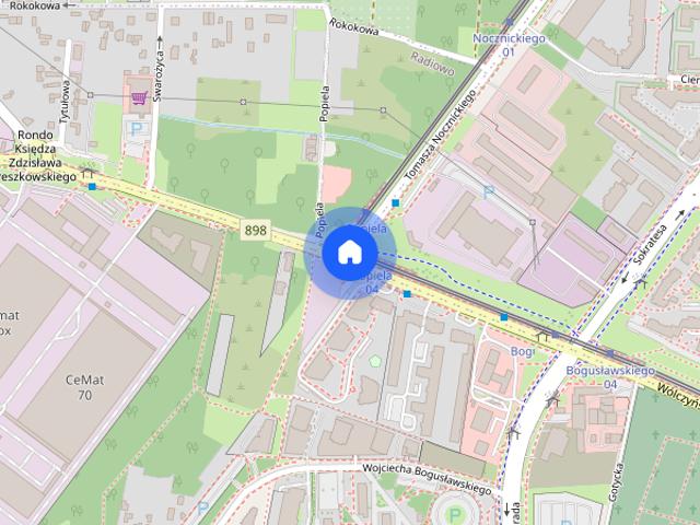 2 Pokoje, Bielany, Tramwaj, Metro