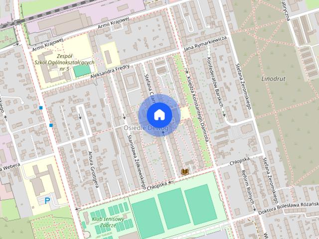 2 pokoje blisko Areny Zabrze Czarnieckiego 23B