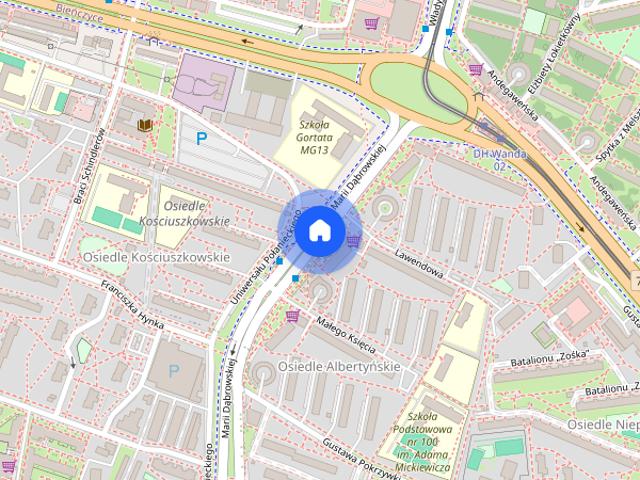 2 pokoje, kuchnia, 2 piętro. Czyżyny ul. Marii Dąbrowskiej