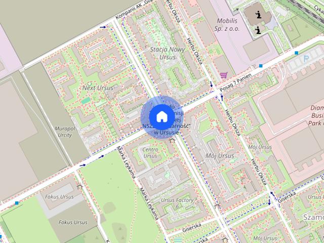 2 pokoje | ogródek | parking | Ursus Posag 7 Panien
