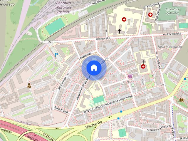 2 pokojowe mieszkanie na wynajem Katowice ul. Adamskiego