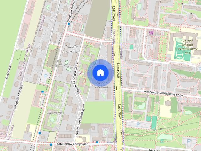2 pokojowe mieszkanie – Warszawa, Lazurowa, Osiedle Zielone Bemowo