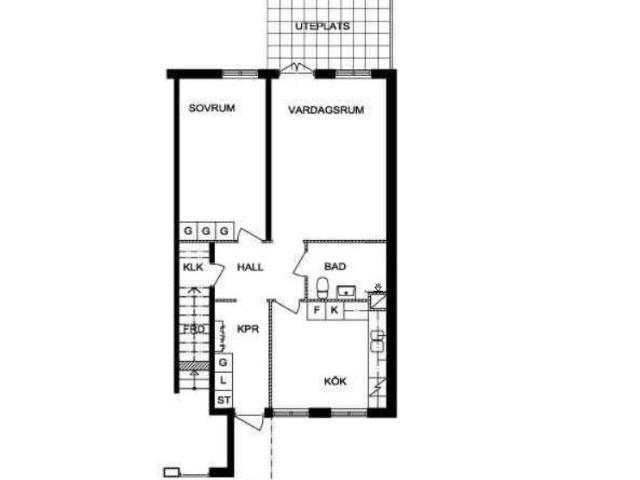 2 rum och kök 70 m² 9 125 kr