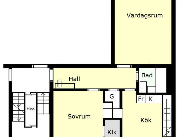 2 rums lägenhet i Trelleborg 58 m² 7 757 kr