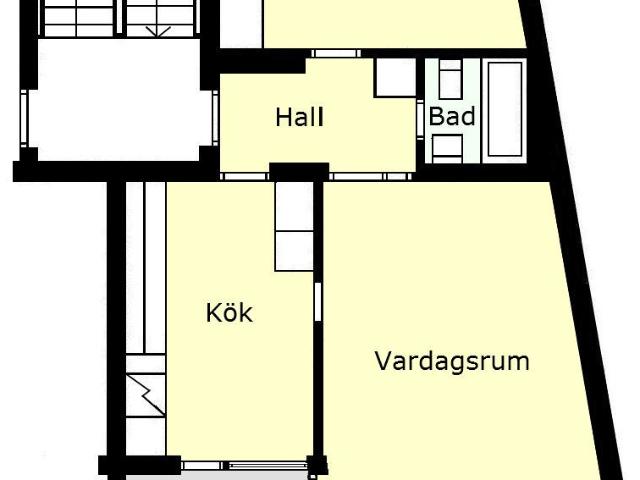2 rums lägenhet i Trelleborg 60 m² 9 243 kr