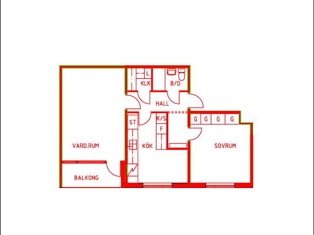 2 rums lägenhet i Uddevalla 57 m² 6 617 kr