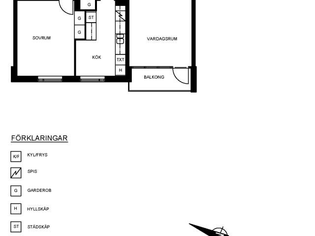 2 rums lägenhet i Uddevalla 60 m² 6 764 kr