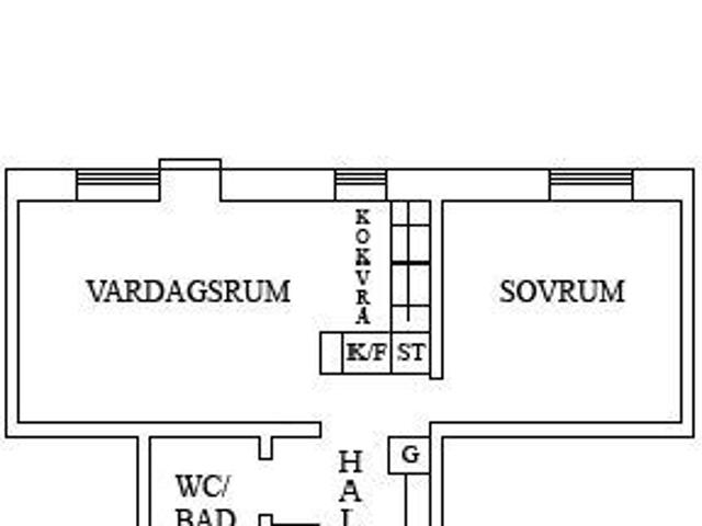 2 rums lägenhet i Umeå 45 m² 5 293 kr