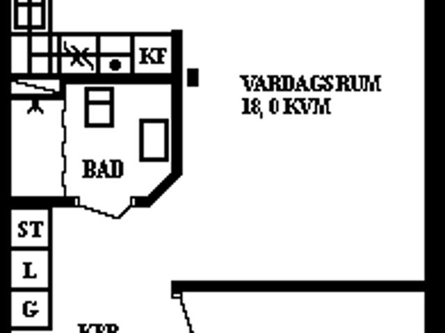 2 rums lägenhet i Umeå 47 m² 5 084 kr