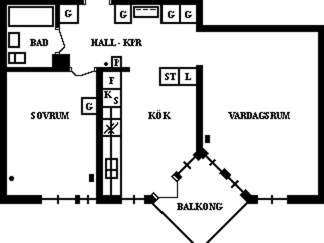 2 rums lägenhet i Umeå 59 m² 7 206 kr