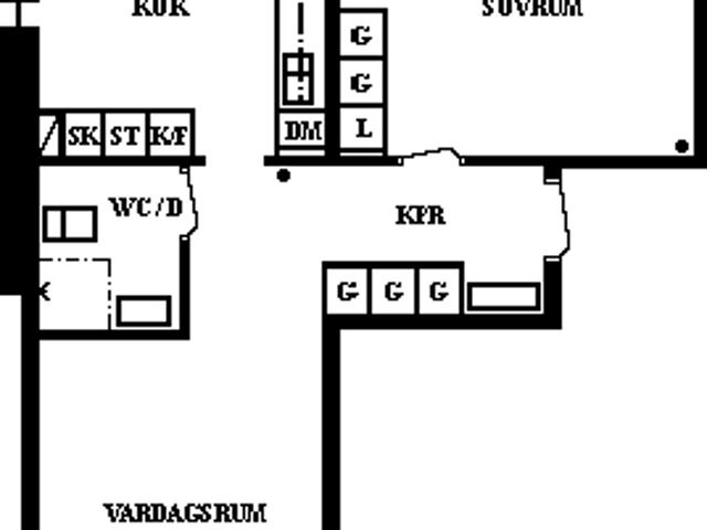 2 rums lägenhet i Umeå 61 m² 8 513 kr