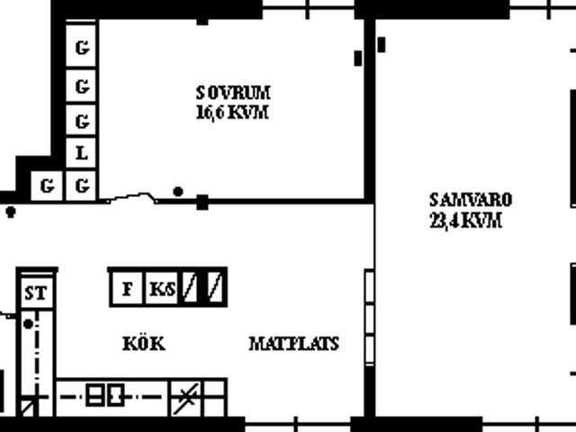 2 rums lägenhet i Umeå 72 m² 8 960 kr